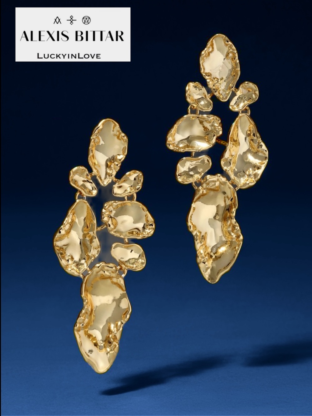 Alexis Bittar
Brut Gold Mosaic Earrings